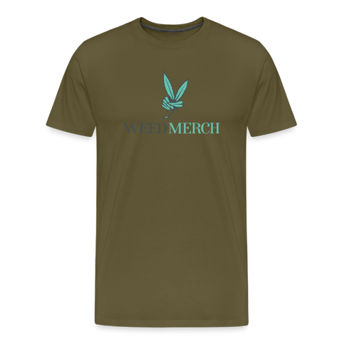 Weed Merch - Herren Cannabis T-Shirt - Khaki
