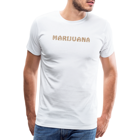 Marijuhana - Herren Cannabis T-Shirt - weiß