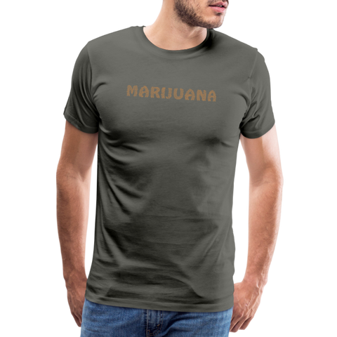 Marijuhana - Herren Cannabis T-Shirt - Asphalt