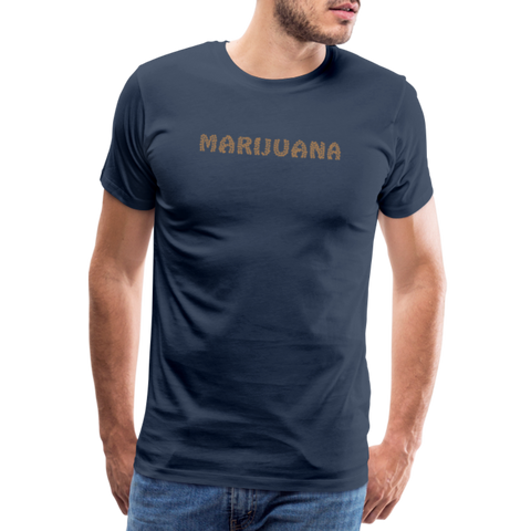 Marijuhana - Herren Cannabis T-Shirt - Navy