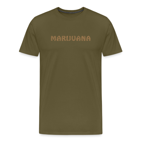 Marijuhana - Herren Cannabis T-Shirt - Khaki