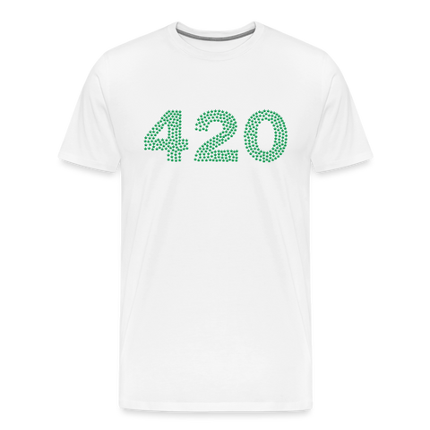 420 - Herren Cannabis T-Shirt - weiß