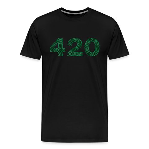 420 - Herren Cannabis T-Shirt - Schwarz