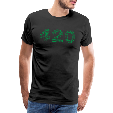 420 - Herren Cannabis T-Shirt - Schwarz