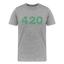 420 - Herren Cannabis T-Shirt - Grau meliert