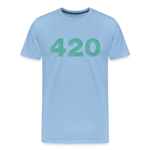 420 - Herren Cannabis T-Shirt - Sky