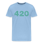 420 - Herren Cannabis T-Shirt - Sky