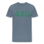 420 - Herren Cannabis T-Shirt - Blaugrau