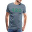 420 - Herren Cannabis T-Shirt - Blaugrau