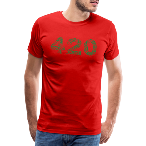 420 - Herren Cannabis T-Shirt - Rot