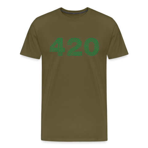 420 - Herren Cannabis T-Shirt - Khaki