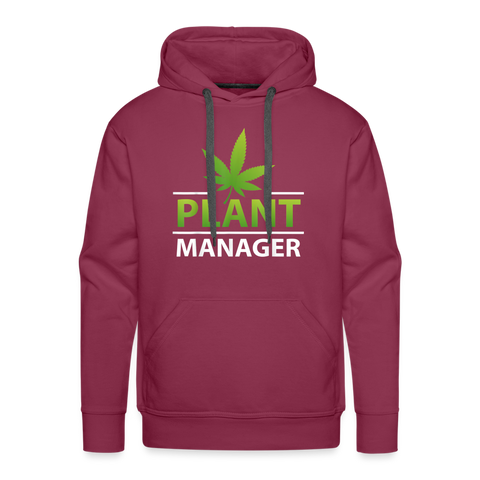 Plant Manager - Herren Cannabis Hoodie - Bordeaux