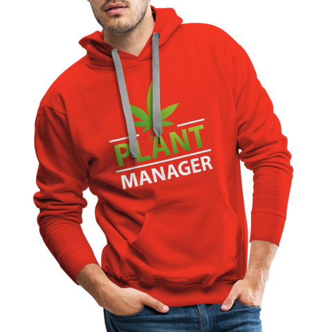 Plant Manager - Herren Cannabis Hoodie - Rot