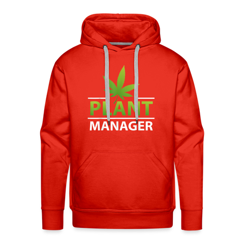 Plant Manager - Herren Cannabis Hoodie - Rot