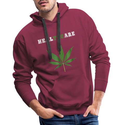 Health Care - Herren Cannabis Hoodie - Bordeaux