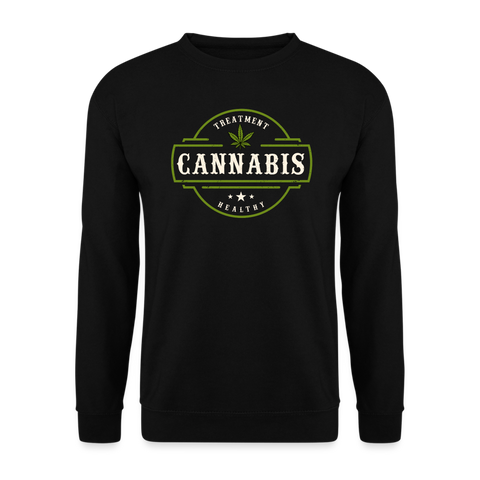 Cannabis Healthy - Herren Weed Sweater - Schwarz
