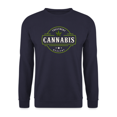 Cannabis Healthy - Herren Weed Sweater - Navy