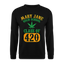 High School 420 - Herren Cannabis Sweater - Schwarz