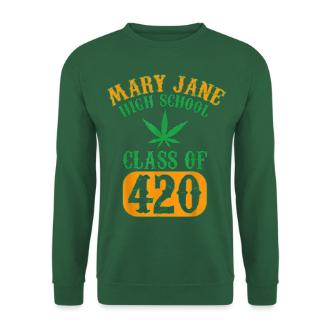 High School 420 - Herren Cannabis Sweater - Grün