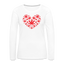 Weed Heart - Damen Cannabis Sweater - weiß