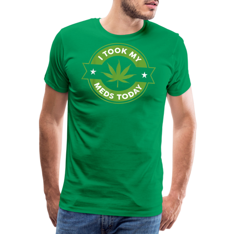 I Took My Med's - Herren Cannabis T-Shirt - Kelly Green
