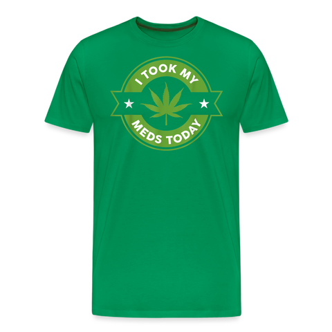 I Took My Med's - Herren Cannabis T-Shirt - Kelly Green