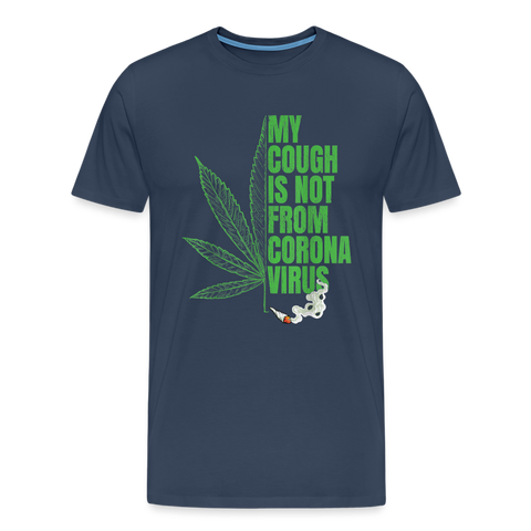 My Couch Not From - Herren Cannabis T-Shirt - Navy