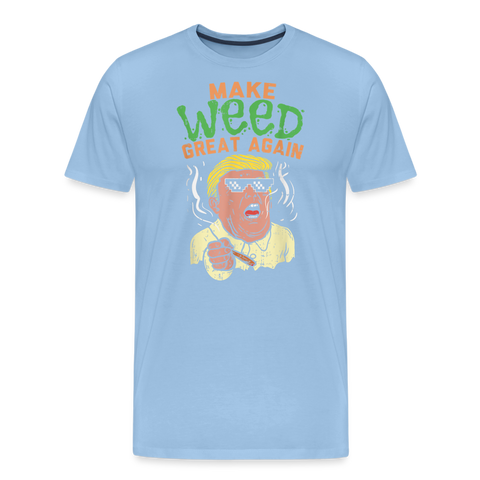 Make Weed Great - Herren Cannabis T-Shirt - Sky
