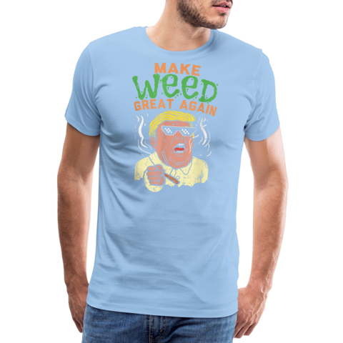 Make Weed Great - Herren Cannabis T-Shirt - Sky