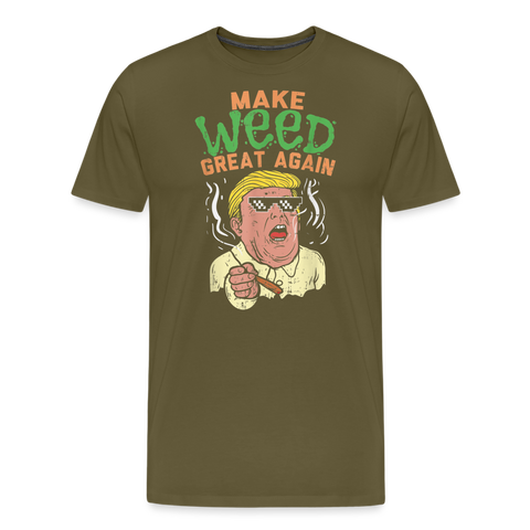 Make Weed Great - Herren Cannabis T-Shirt - Khaki