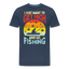 Get High Go Fishing - Herren Cannabis T-Shirt - Navy