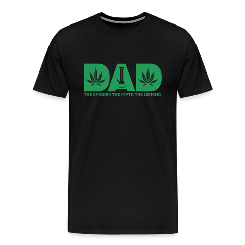 The Smoker Legend - Herren Cannabis T-Shirt - Schwarz