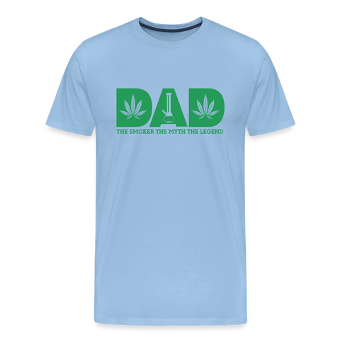 The Smoker Legend - Herren Cannabis T-Shirt - Sky