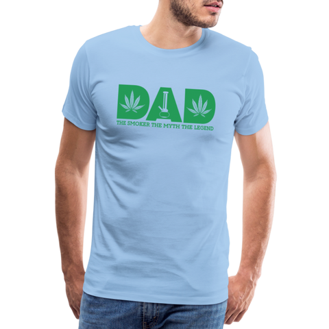 The Smoker Legend - Herren Cannabis T-Shirt - Sky