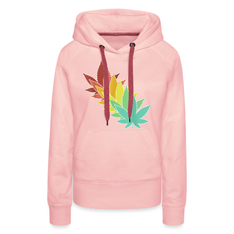 Colour Leaf's - Damen Cannabis Hoodie - Kristallrosa