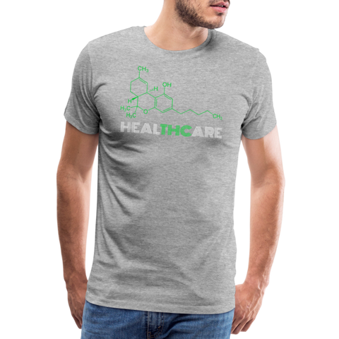 Healthcare - Herren Cannabis T-Shirt - Grau meliert