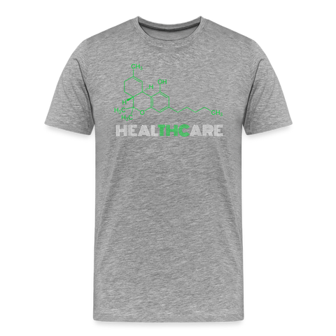 Healthcare - Herren Cannabis T-Shirt - Grau meliert