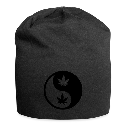 Yin Yang - Cannabis Jersey-Beanie - Schwarz