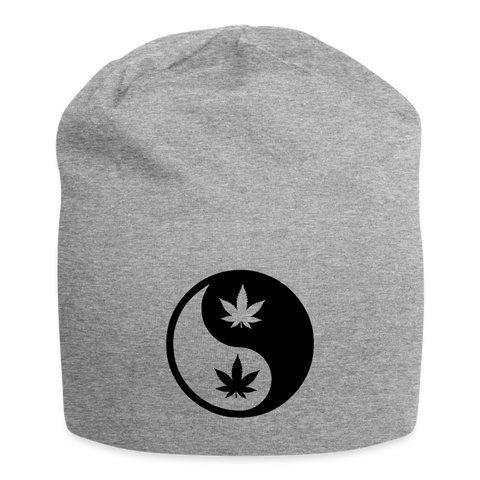 Yin Yang - Cannabis Jersey-Beanie - Grau meliert