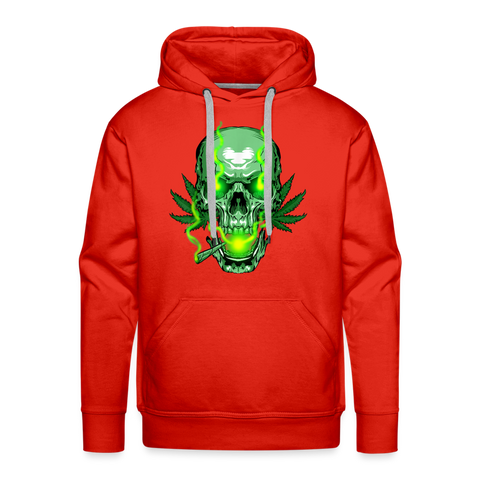 Green Head - Herren Cannabis Hoodie - Rot