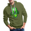 Green Head - Herren Cannabis Hoodie - Olivgrün