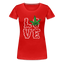 Love Hanf - Damen Cannabis T-Shirt - Rot