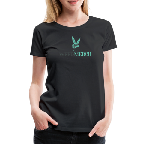 Weed Merch - Damen Premium T-Shirt - Schwarz
