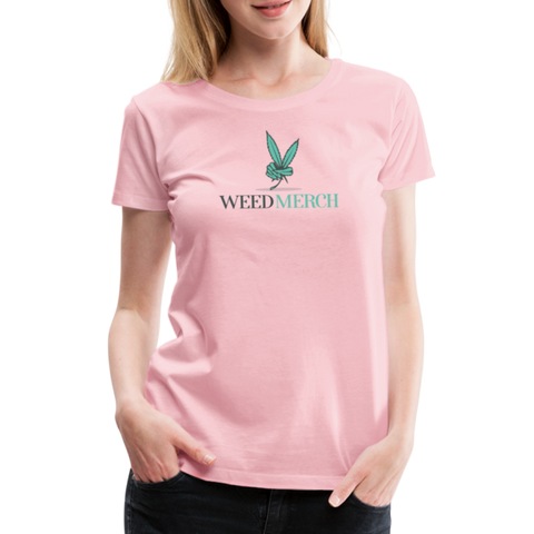 Weed Merch - Damen Premium T-Shirt - Hellrosa