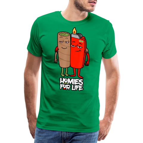 Homies For Life - Herren Cannabis T-Shirt - Kelly Green