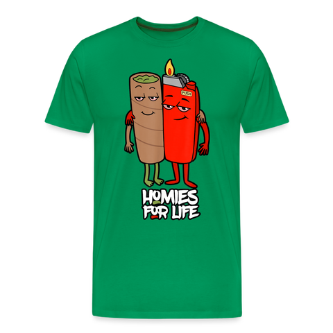 Homies For Life - Herren Cannabis T-Shirt - Kelly Green
