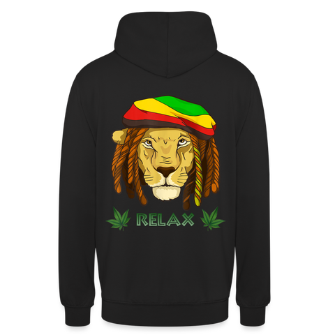 Weed Realex - Unisex Cannabis Hoodie (Front/Back) - Schwarz