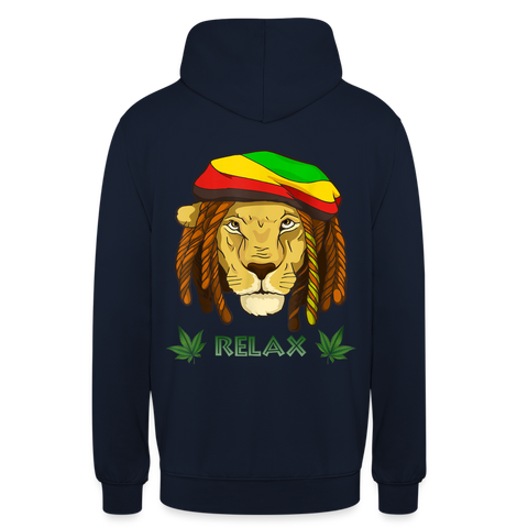 Weed Realex - Unisex Cannabis Hoodie (Front/Back) - Navy