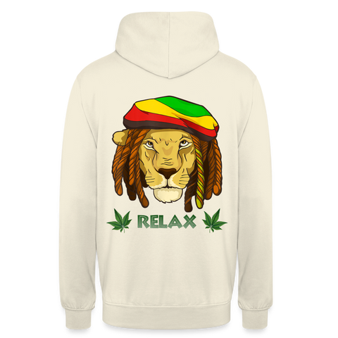 Weed Realex - Unisex Cannabis Hoodie (Front/Back) - Vanille-Milchshake