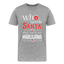Who Needs Santa - Herren Christmas Cannabis T-Shirt - Grau meliert